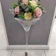 Martini Vase Arrangement